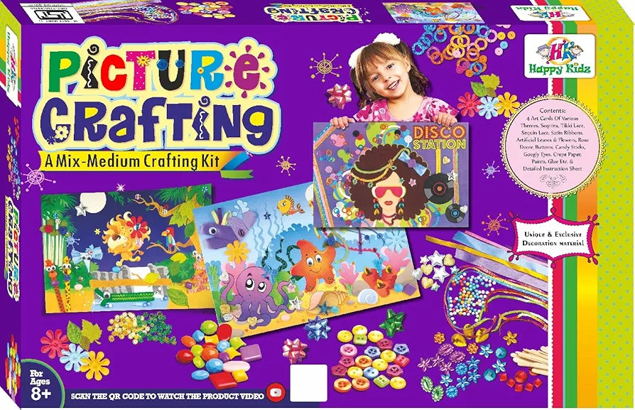 Picture Crafting a mix medium Crafting kit for 8 years above age group
