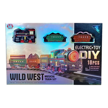 Lumo Wild West Diy 18pcs Wild West Musical Train Set