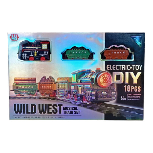 Lumo Wild West Diy 18pcs Wild West Musical Train Set