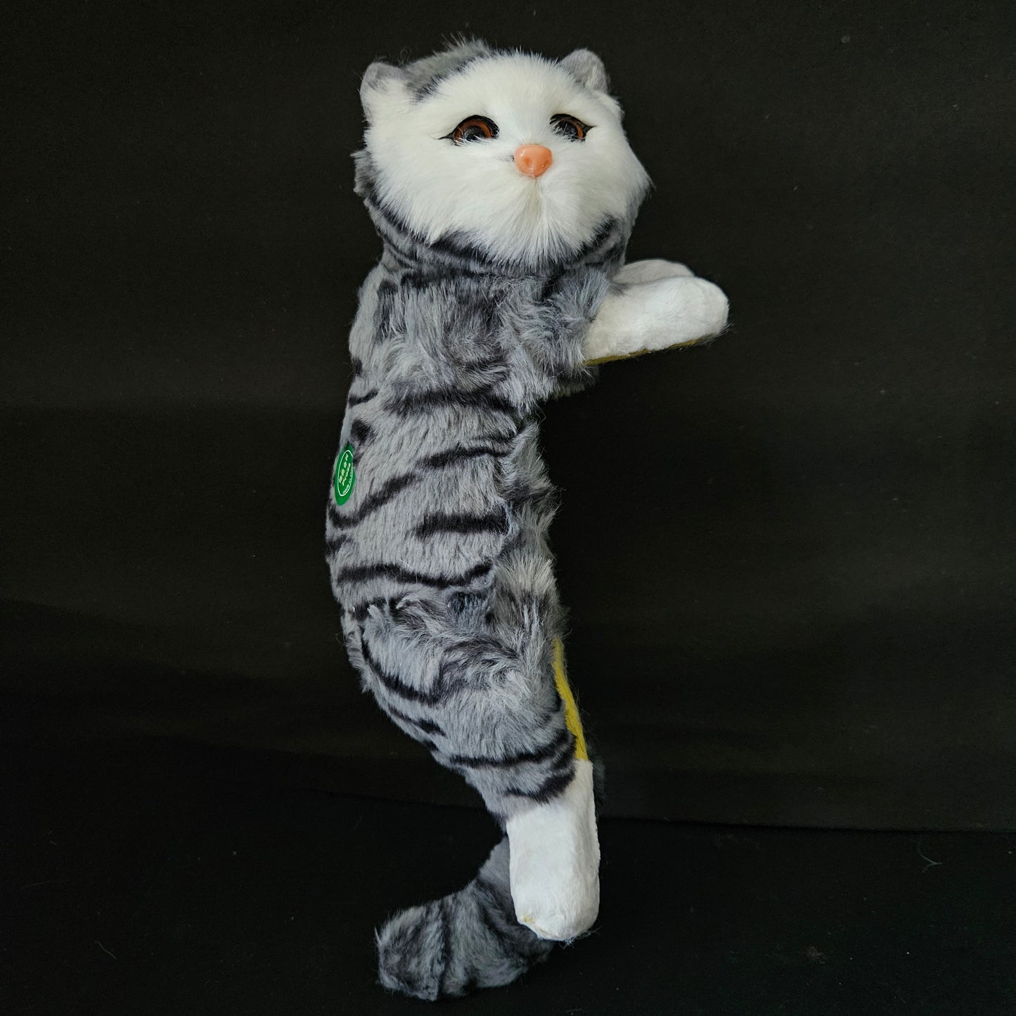 Kitten Model Fur Pet Home Decor Showpiece for Gifts White