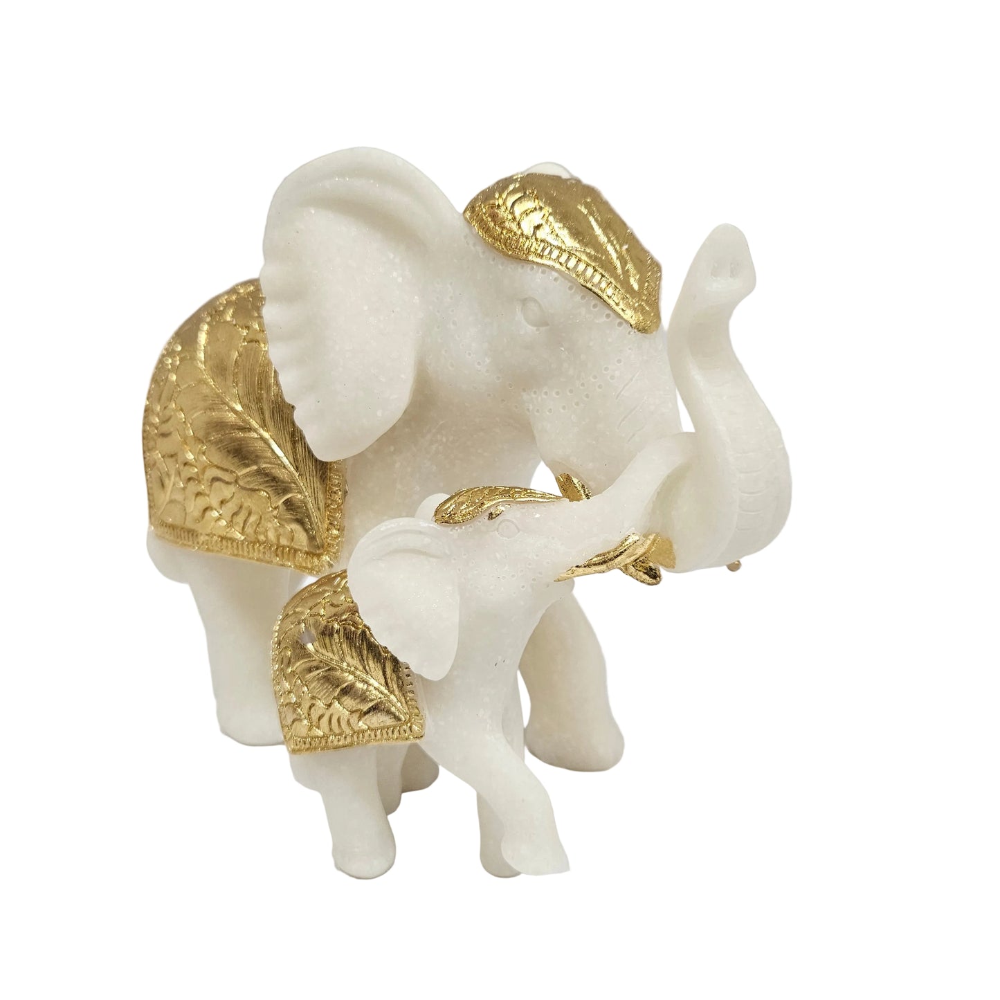 Handcrafted White Elephant Showpiece for Living Room, Office, Vastu, Good Luck, Housewarming, Ceremony, Home Decor