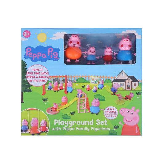 Pig Family Playground Fun Playtime Set 4 Pcs Figurines