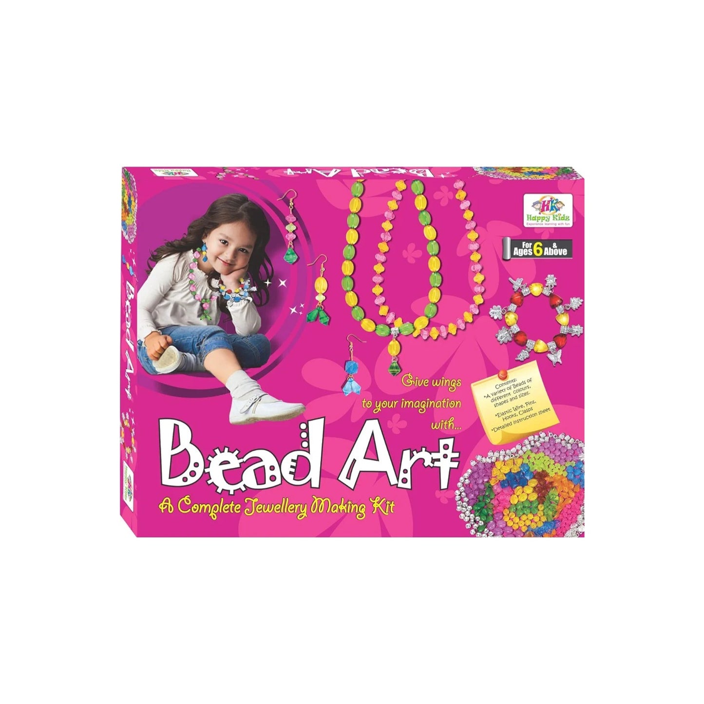 Bead Art A Complete jewellery making party pack gift set for girls kids ages above 6 years old