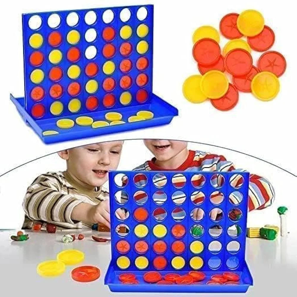 Original Plot 4 Big Board Game Family Game Strategy Game for 2 Players Ages 5 & Up