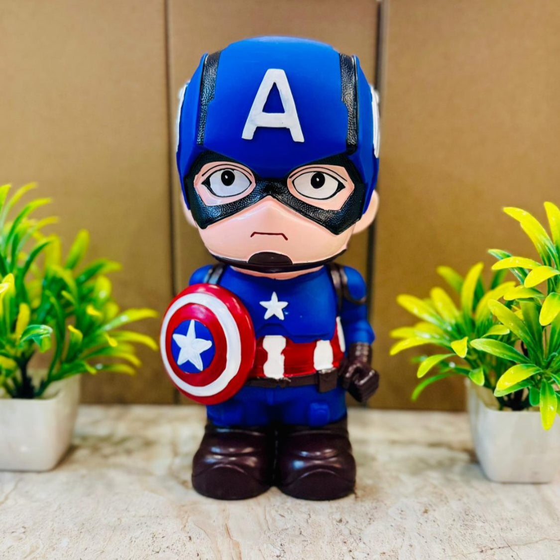 Spiderman & Captain America edition cute money bank for Kids