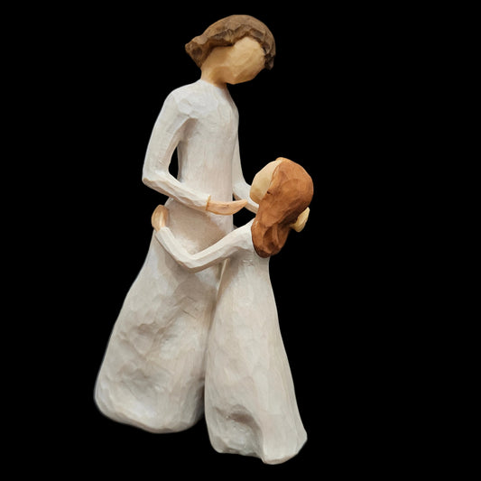 Mother & Daughter hugging Sculpted Handcrafted  Showpiece Figurine
