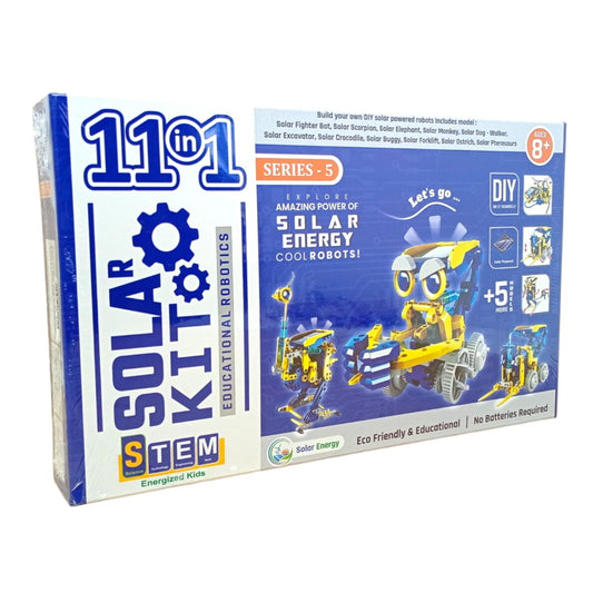 11-in-1 Solar Energy Cool Robot DIY Building Kit | 5+ Extra Modes for Smart Learning Fun for Kids | 8+ Years