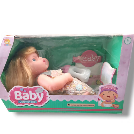 Toys Baby Doll with Love with Diaper and Dresser Look a like Real Silicon Doll
