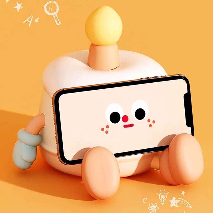Birthday Cake Soft Silicone Touch Lamp Rechargeable LED Night Lamp for Kids Bedrooms Soft Silicone Touch Lamp with Warm Light .