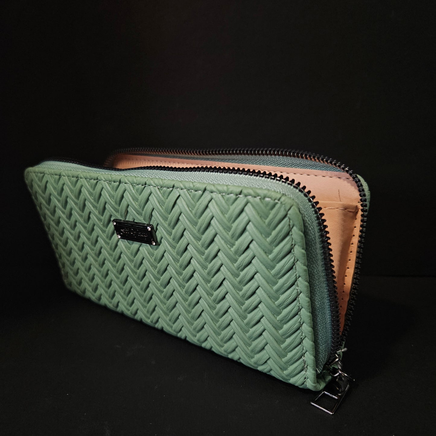 Leather Thin Slim Wallets for Women Wallet for Women with Zipper