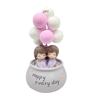 Mini Balloon Cute Resin Crafts, Ornaments Resin Decorations, Interior Accessories for Car Dashboards
