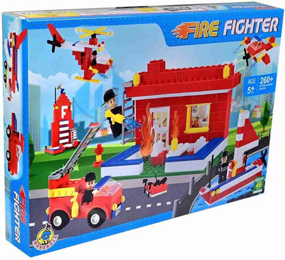Fire Fighter Educational Learning Building 260+ interlocking piece