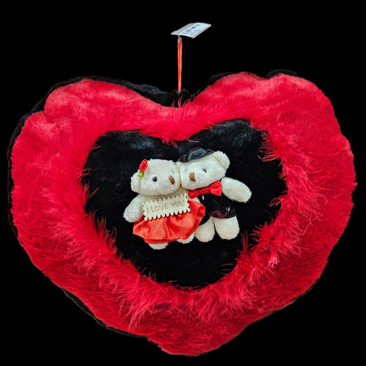 Valentine Gift - Heart Shape Cushion Pillow with love Couple Valentine's Day Love Pillow
