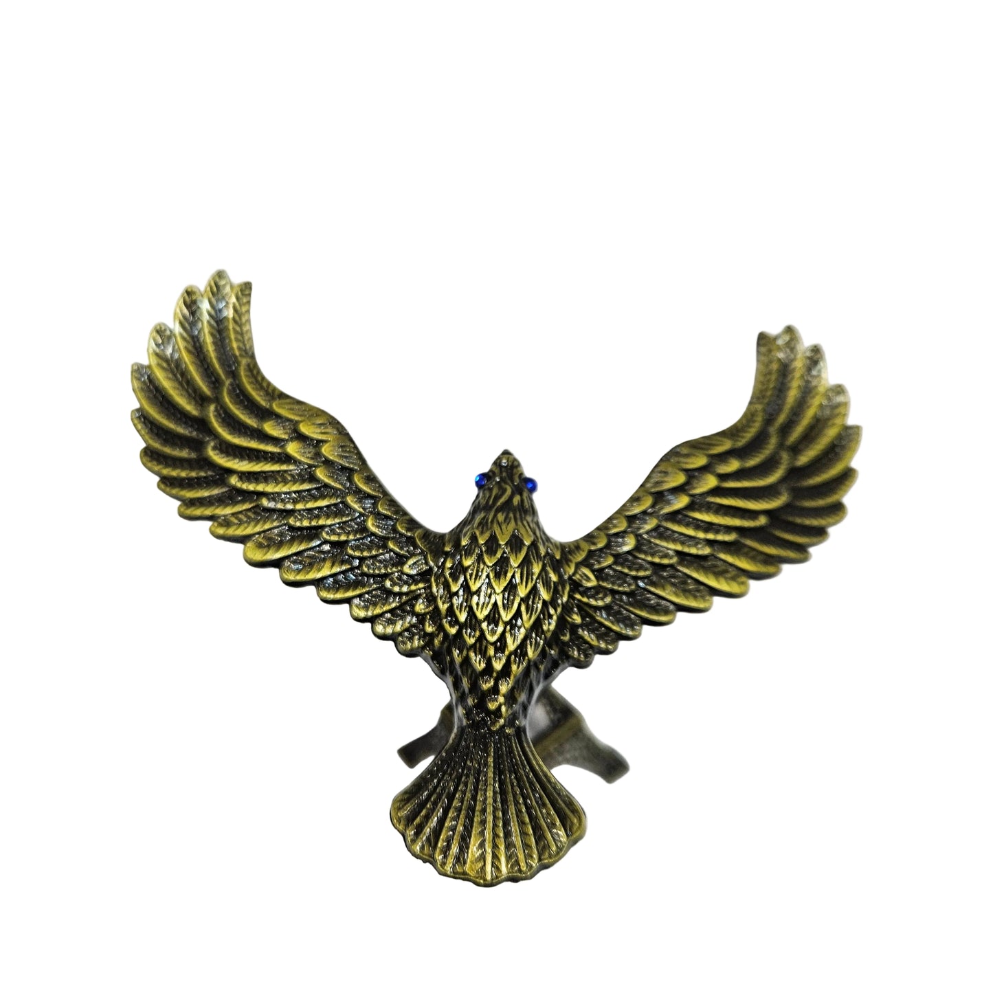 Home metal Eiffel Tower balance eagle showpiece, featuring a bronze-finish replica tower and a balancing eagle figurine