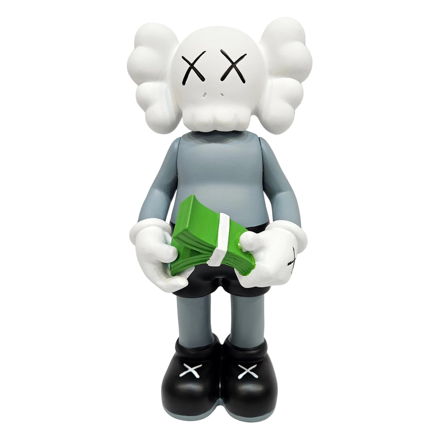 Emerge Designer Art Toy Figurine, Grey and Black, Cloud Head Design Showpiece Figurine