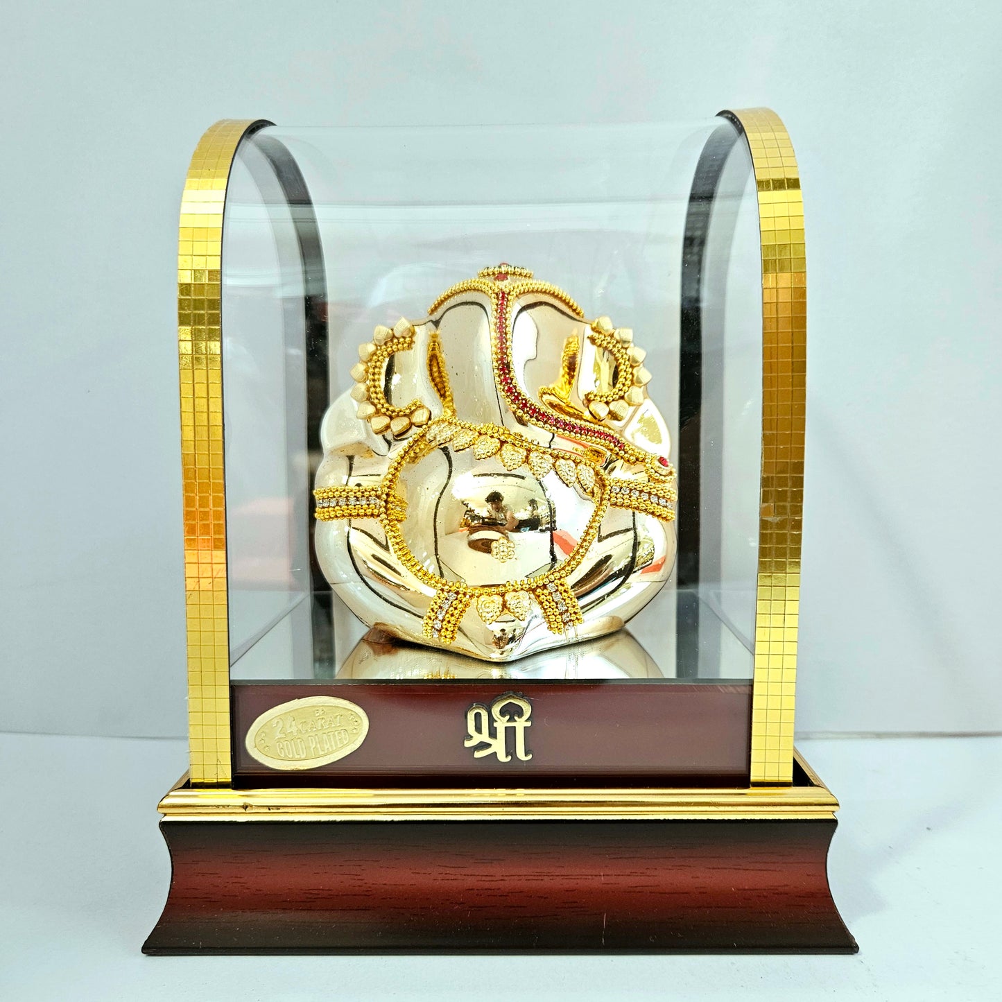 Lord Ganesha 24carats gold Plated Cabin Idol for Home Decor & Lord Ganpati Bappa Showpiece