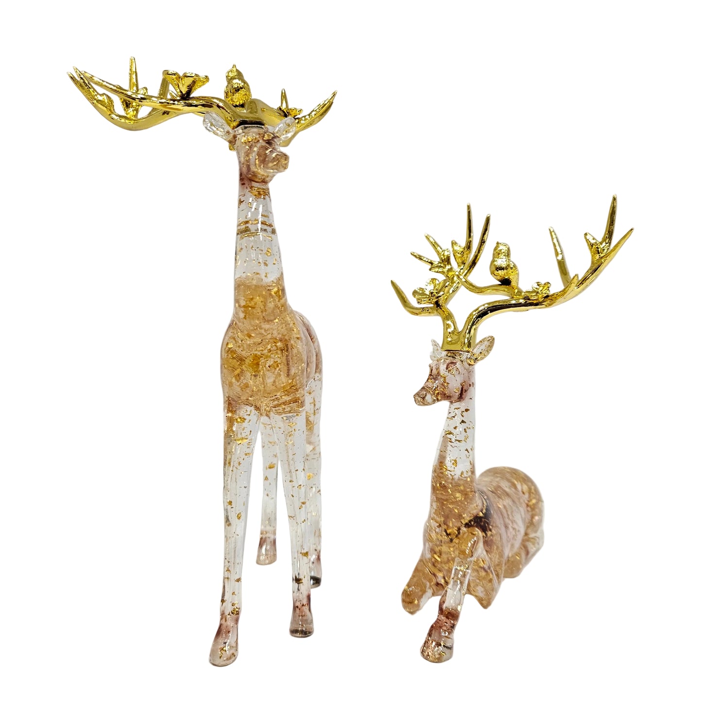 Couple Deer Statues Reindeer Figurines Ornament for Wedding Shelf Party|Home & Garden | Home Decor | Figurines