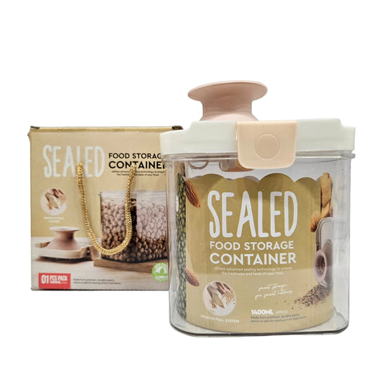 Sealed Food Storage Container with clip locking Airtight lid & Silicon Dispenser on top