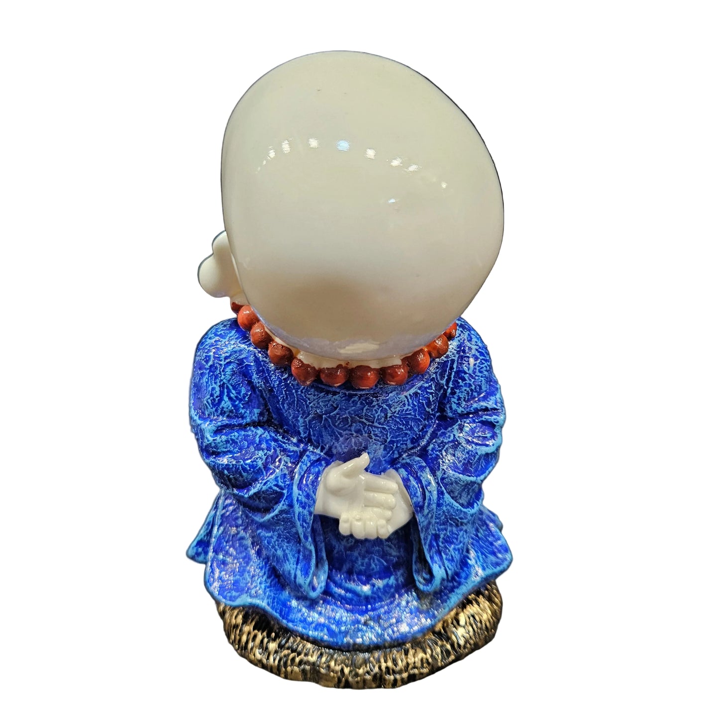 India Handcrafted Resine Meditating Buddha Monk Idol Sculpture | Showpiece for Home Décor and Office