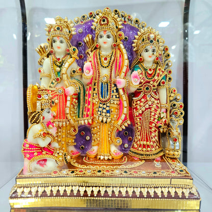Ram Darbar 24carats gold Plated Cabin Idol for Home Decor & Lord Showpiece