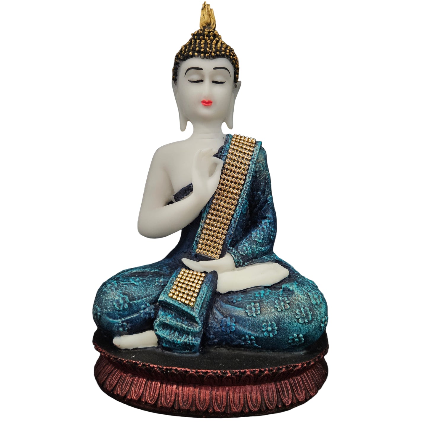 Meditating Blessing Buddha with attractive Statue Figurine Decorative for Home & Office