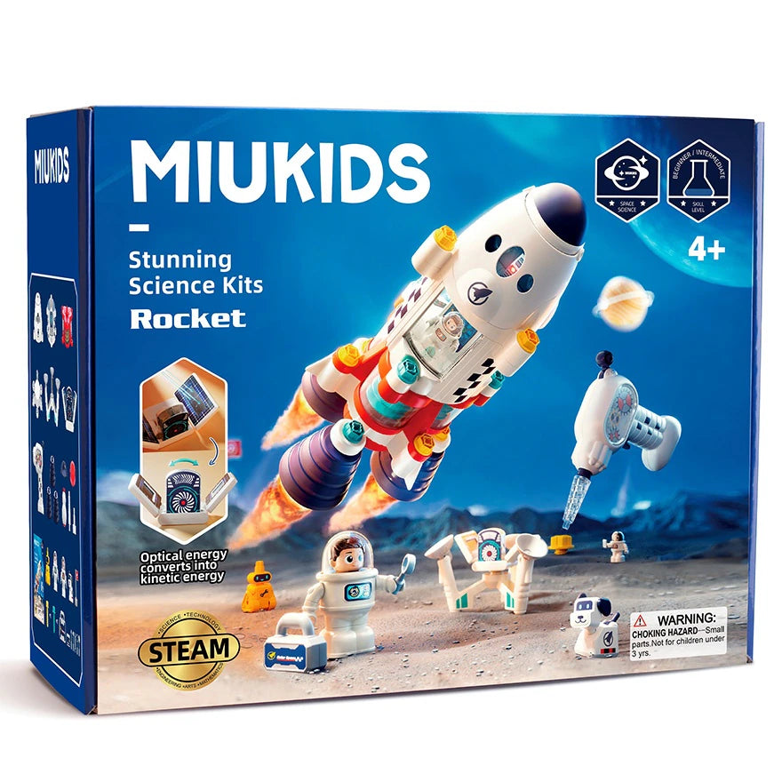MIUKIDS Stunning Rocket Kit set for to enhance hand-on skills Imagination Realistic Sound & Light Artistic & creativity role-play sets