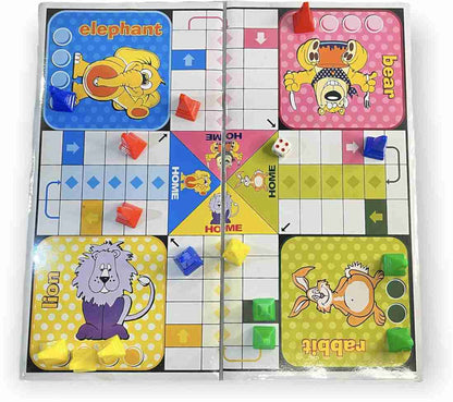 Snakes & Ladders and Ludo" board game by Olympia. It is a medium-sized, double-sided game board.