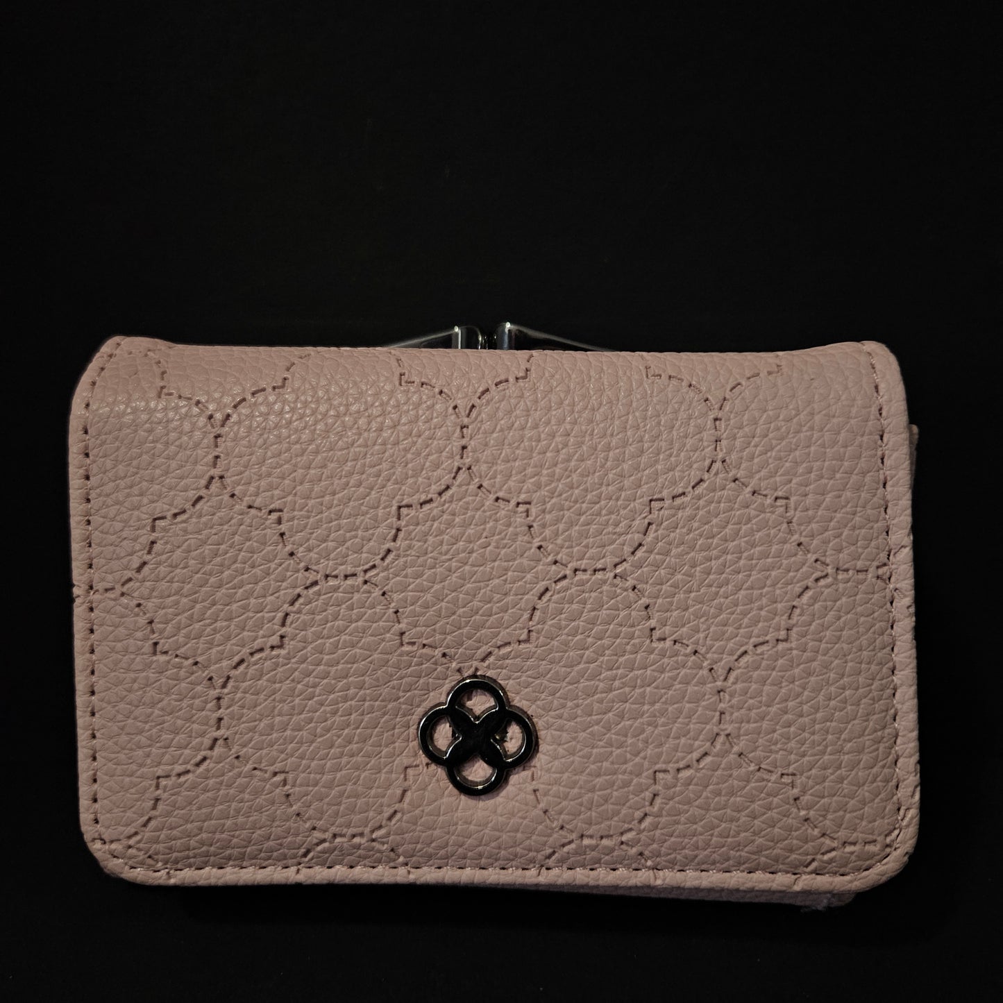 Leather Thin Slim Wallets for Women with magnetic Button