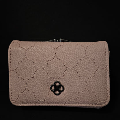 Leather Thin Slim Wallets for Women with magnetic Button
