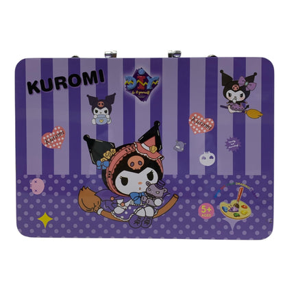 Kuromi metal breafcase art kit set for kids above 5 years old