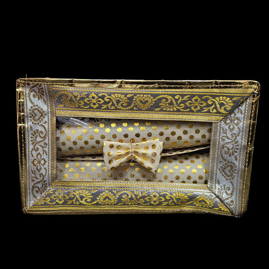 Doted Design Laminated 2 Rod Box, Organizer For Bangle, Watches, Bracelets, Jewellery With Tranasparent Top