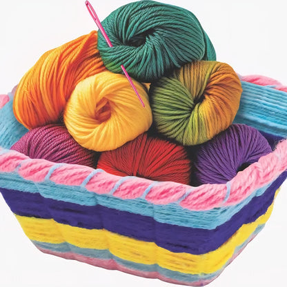 RATNA'S Weaving Art DIY Kit Crafting Stylish Basket Art & Craft Learning Toys for Kids Ages 6+