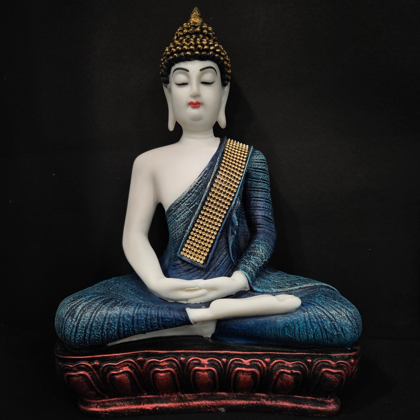 Lord Buddha with attractive stones designe sitting for home & Pooja room decor