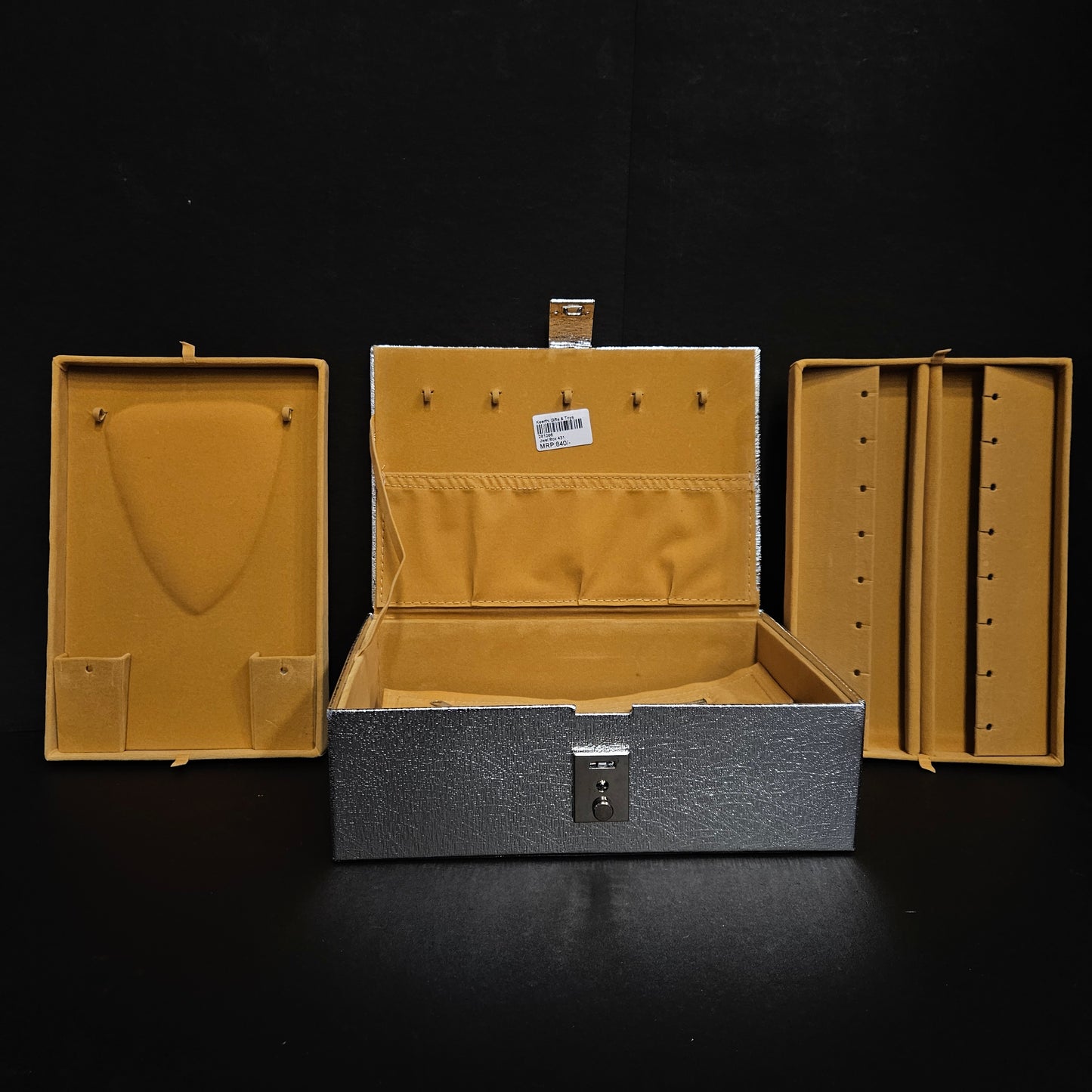 Jewelry Box, Jewelry Case, 2 Layers, Large Capacity Jewelry Box with Lid, Jewelry Storage Case, Accessory Storage,Accessory Case