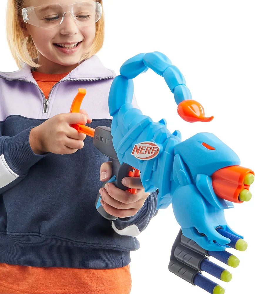 Nerf Wild Venompack, Includes 2 Easy Play Nerf Blasters, Scorpion Designs, 20 Nerf Elite Darts, Snake Toys, Ages 6 years above