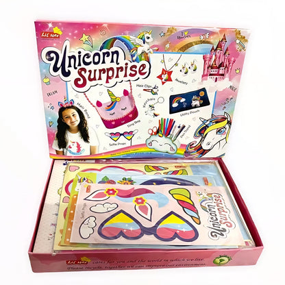 Unicorn Surprise Theme- DIY- Art and Craft Kit for Girls 6+ Age/Enhance Imaginary & Creative Skills
