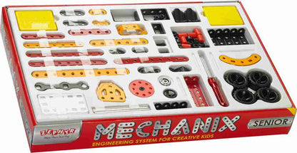 Mechanix Zephyr Metal Senior Set 202 Pieces (Multicolor) Engineering system for Creative kids.