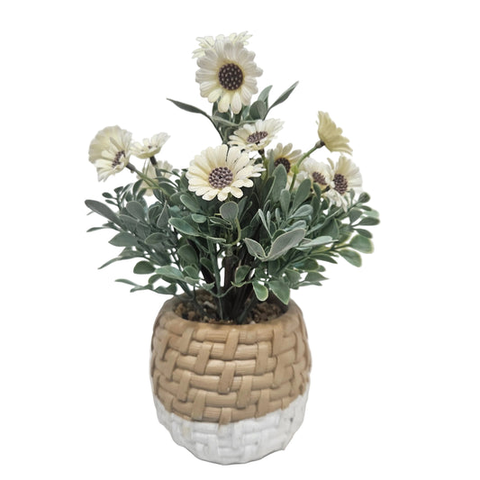 Artificial Chamomile Flowers - Realistic Silk Daisies with Stems for Wedding Decor, Home Centerpieces,Flower Heads