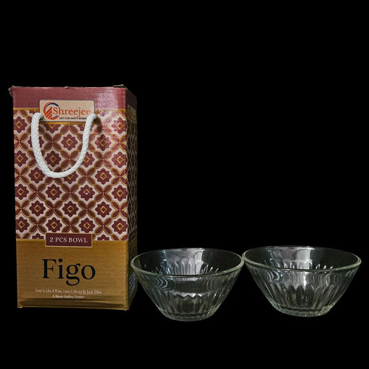 Shreejee Glass mini 2pcs set bowls for Return gifting