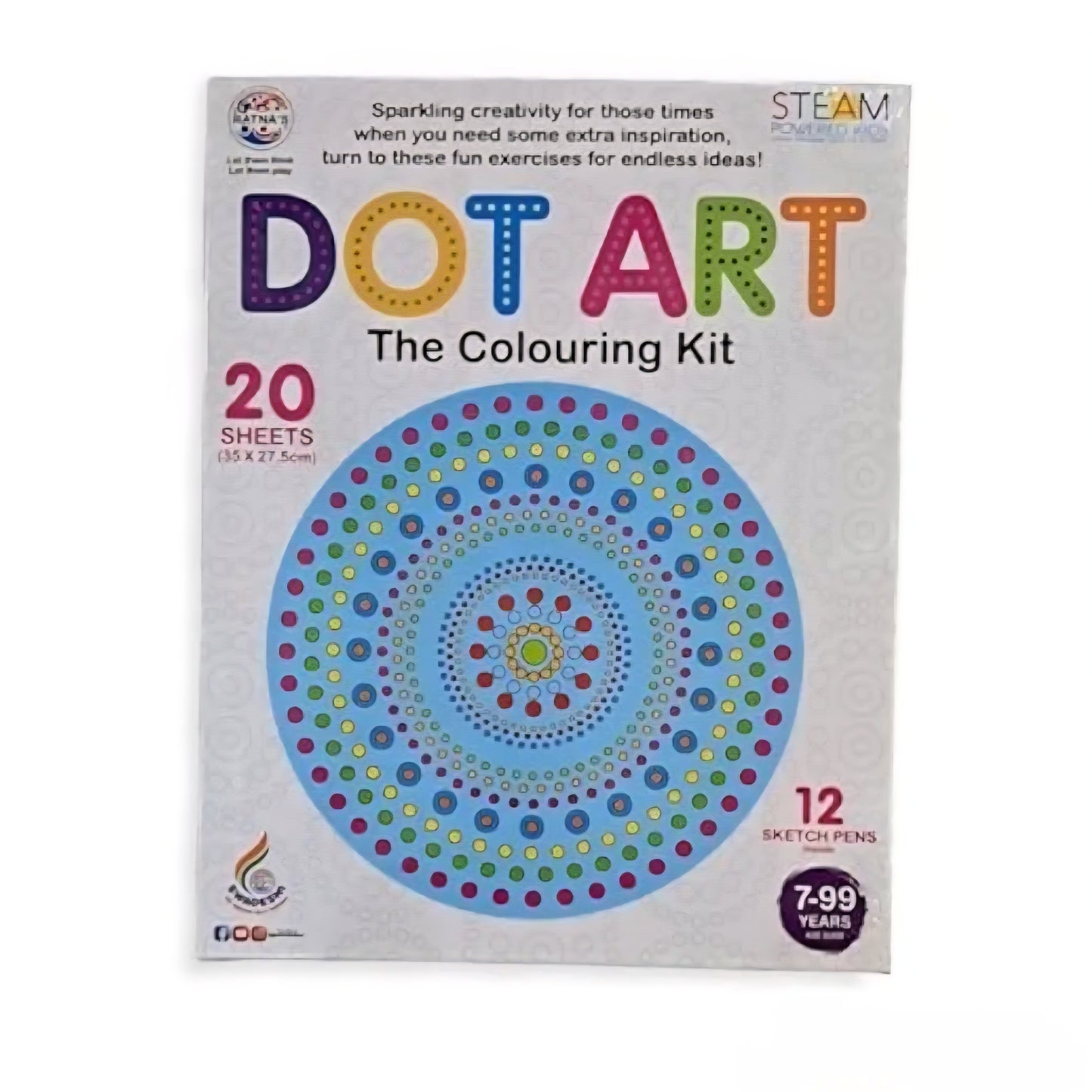 Dot Art Coloring Kit, Dot Art Colouring Kit for Kids, Adults, and Toddlers