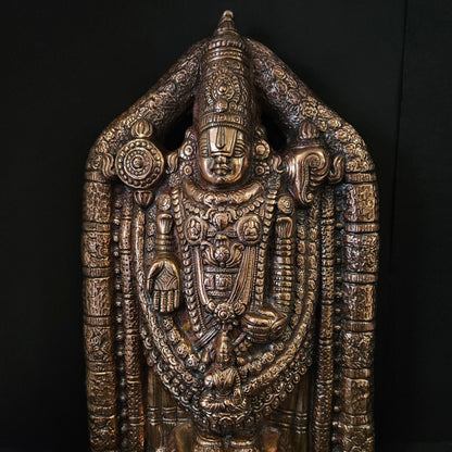 Tirupati Balaji Sri Venkateswara Srinivasa Swamy Copper Statue Idol for Pooja Room,Office,Gifting and Home Decorative Show Piece