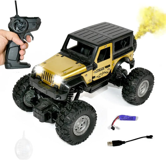 Rock crawler Alloy material DIE-CAST metal Remote control car rechargeable battery and fashion spray design