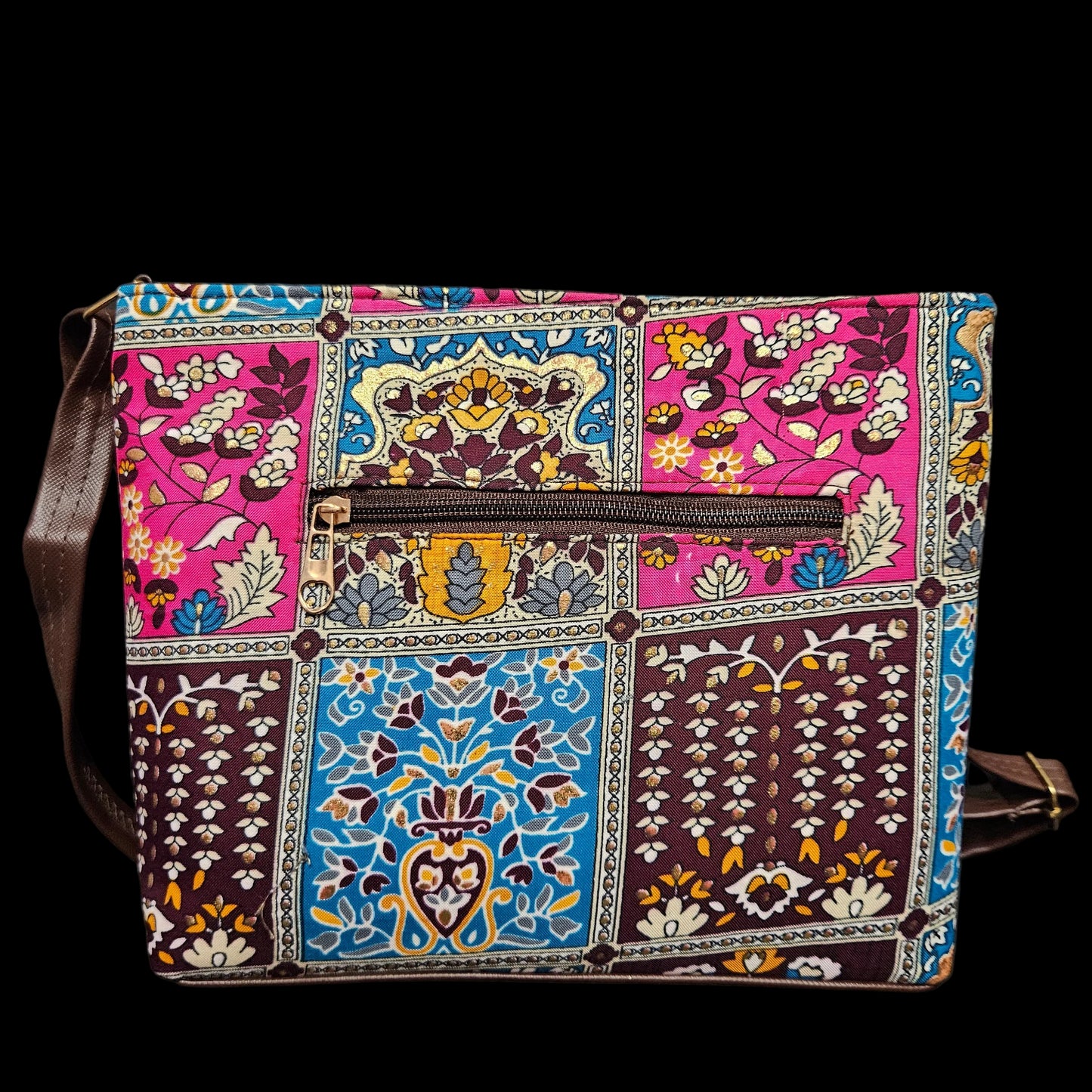 Women Sling Bag Multicolor Mandala Print | Stylish Crossbody Sling Bag, Handbag with Zipper | Lightweight Casual Shoulder Bag for Women & Girls | Trendy Mini Purse