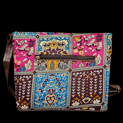 Women Sling Bag Multicolor Mandala Print | Stylish Crossbody Sling Bag, Handbag with Zipper | Lightweight Casual Shoulder Bag for Women & Girls | Trendy Mini Purse