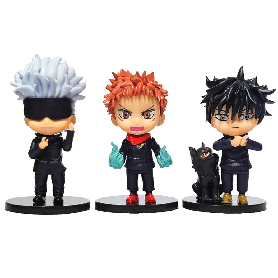 Mini Jujutsu Kaisen Action Figures Toys 6 pieces set Collective Dolls with Stands