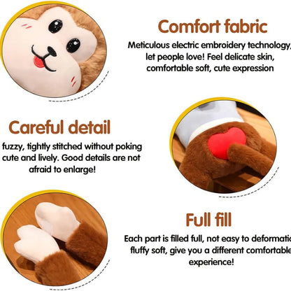 Cute Small Monkey Plush Toy, Creative Birthday Gift, Lovely Monkey, Plush Doll for Children, Bedtime, Sleeping Companion