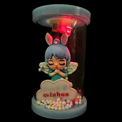 Angel best wishes lighting in a glass capsule perfect for couple gifting