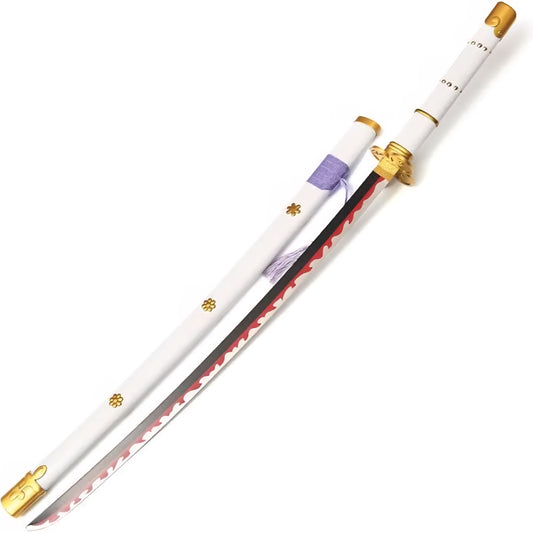 One Piece Oden AME no Habakiri Kozuki Oden Wooden Blade Katana for Cosplay Wooden Katana Anime Accessory Toy Collectible