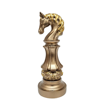 Knight Horse Chess Piece Statue Sculpture Collectible Figurine for Home House Office Table Decor