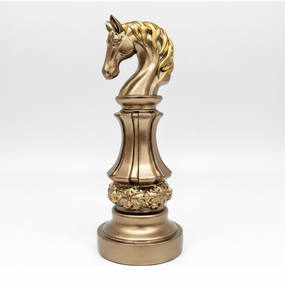 Knight Horse Chess Piece Statue Sculpture Collectible Figurine for Home House Office Table Decor